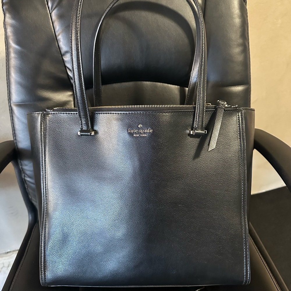 Kate Spade Black Leather Tote